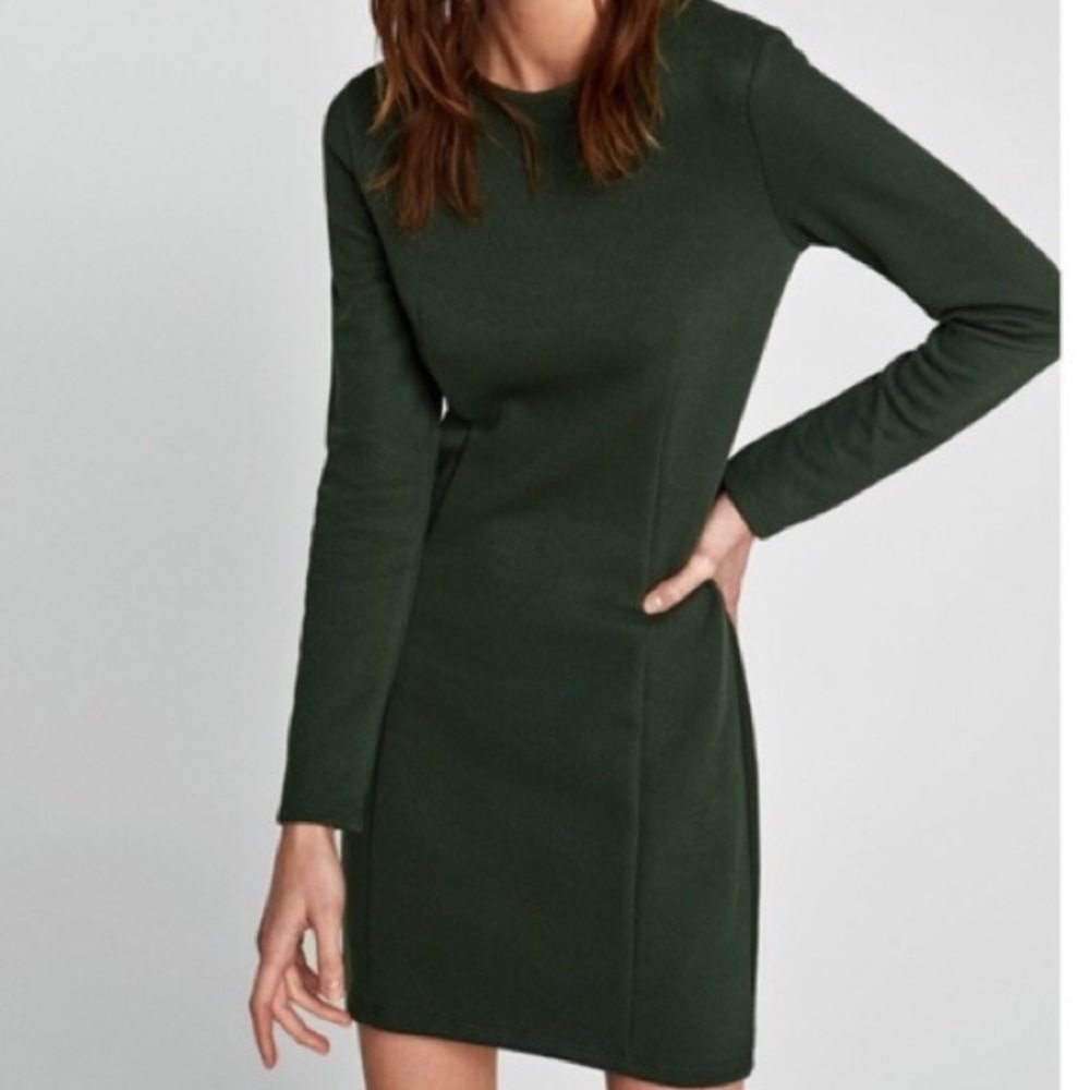 Green Zara Body-con Dress